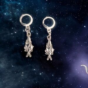 Dangle Bat Earrings